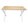 Stół do salonu kuchni 70x120x28 LOFT X biały Dąb Craft