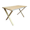 Stół do salonu kuchni 70x120x28 LOFT X złoty Dąb Craft