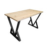 Stół do salonu kuchni 70x120x28 LOFT V czarny Dąb Craft