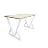 Stół do salonu kuchni 70x120x28 LOFT V biały Dąb Sonoma
