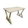 Stół do salonu kuchni 70x120x28 LOFT V złoty Dąb Sonoma