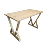 Stół do salonu kuchni 70x120x28 LOFT V złoty Dąb Craft