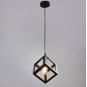 Lampa sufitowa metalowa loft sześcian wisząca AT3-1SZ-Black