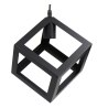 Lampa sufitowa metalowa loft sześcian wisząca AT3-1SZ-Black