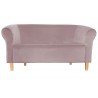 Sofa Milo MG55 szary róż nogi 15 buk
