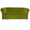 Sofa Milo BL75 zielona oliwka nogi 15 białe