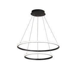 Lampa sufitowa LED AT59-2KSL Black — 2 pierścienie