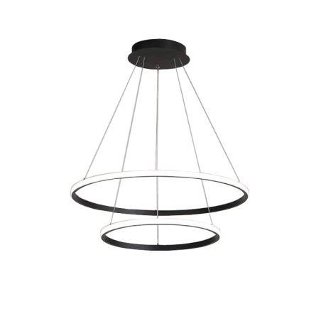 Lampa sufitowa LED AT59-2KSL Black — 2 pierścienie