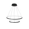 Lampa sufitowa LED AT59-2KSL Black — 2 pierścienie