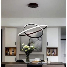 Lampa sufitowa LED AT59-2KSL Black — 2 pierścienie