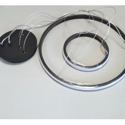 Lampa sufitowa LED AT59-2KSL Black — 2 pierścienie