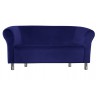 Sofa Milo MG16 granat  nogi chrom