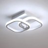 Plafon lampa LED sufitowa kwadrat metalowa AT66-2SL-White