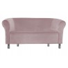 Sofa Milo MG55 szary róż nogi chrom