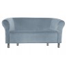 Sofa Milo BL06 szary błękit nogi chrom