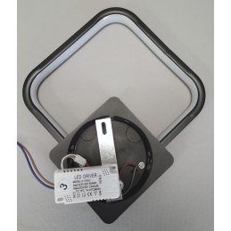 LED square black metal wall lamp AT78-1KL-Black