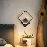 LED square black metal wall lamp AT78-1KL-Black