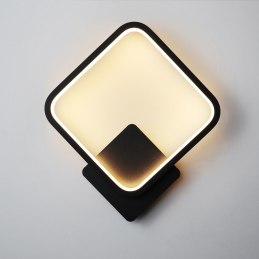 LED square black metal wall lamp AT78-1KL-Black