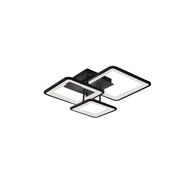 Plafon lampa LED sufitowa kwadrat metalowa AT88-3SL-Black