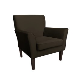 Fotel DENVER - welur, drewniane nogi, regulowany zagłówek