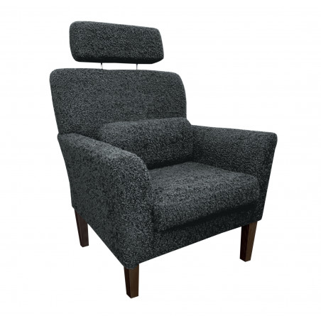 Fotel DENVER tkanina Rolf – elegancki z nogami venge