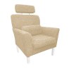 Fotel DENVER tkanina Rolf – elegancki z nogami venge