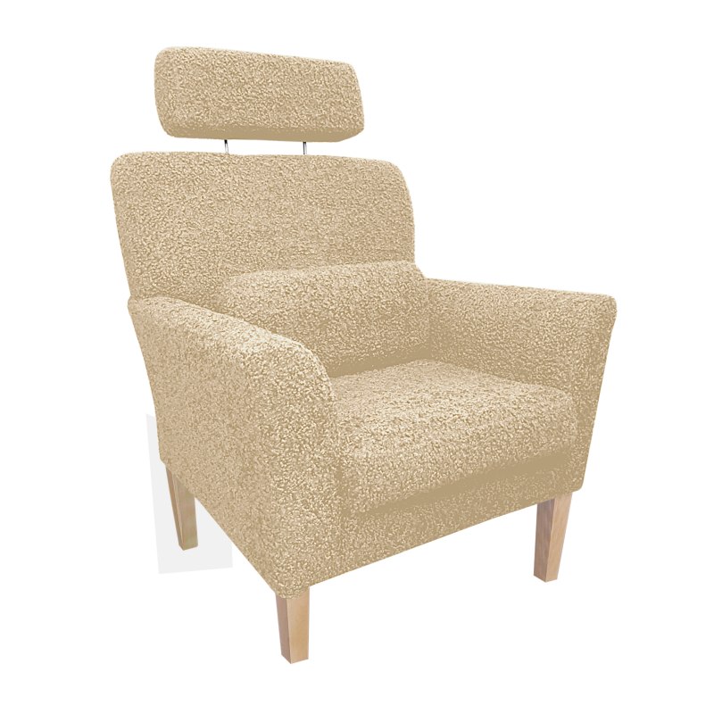 Fotel DENVER tkanina Rolf – elegancki z nogami venge