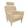Fotel DENVER tkanina Rolf – elegancki z nogami venge
