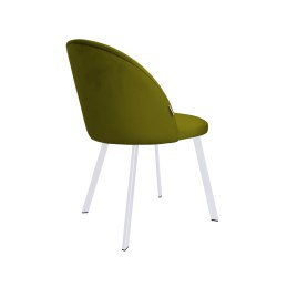 Krzesło Colin tkanina Welur noga metalowa