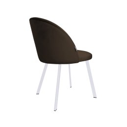 Krzesło Colin tkanina Welur noga metalowa