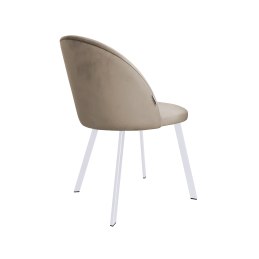 Krzesło Colin tkanina Welur noga metalowa