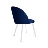 Krzesło Colin tkanina Welur noga metalowa