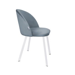 Krzesło Colin tkanina Welur noga metalowa