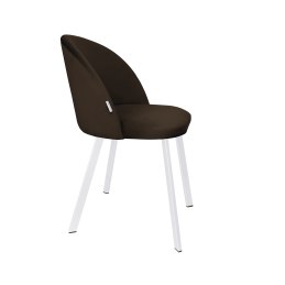 Krzesło Colin tkanina Welur noga metalowa