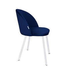 Krzesło Colin tkanina Welur noga metalowa