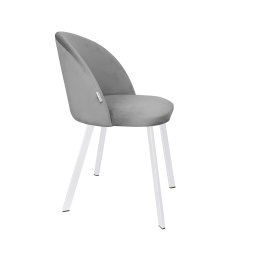 Krzesło Colin tkanina Welur noga metalowa