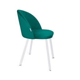 Krzesło Colin tkanina Welur noga metalowa