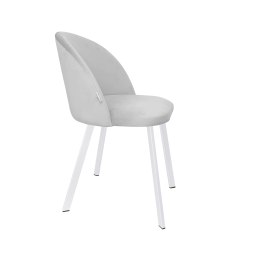 Krzesło Colin tkanina Welur noga metalowa