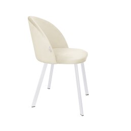 Krzesło Colin tkanina Welur noga metalowa