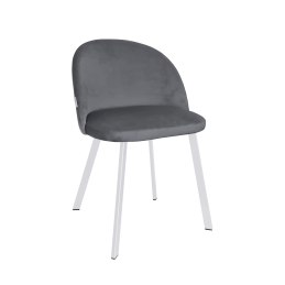 Krzesło Colin tkanina Welur noga metalowa