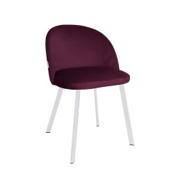 Krzesło Colin tkanina Welur noga metalowa