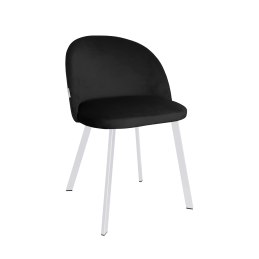 Krzesło Colin tkanina Welur noga metalowa