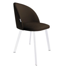 Krzesło Colin tkanina Welur noga metalowa