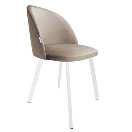 Krzesło Colin tkanina Welur noga metalowa