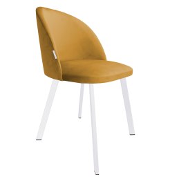 Krzesło Colin tkanina Welur noga metalowa