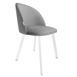 Krzesło Colin tkanina Welur noga metalowa