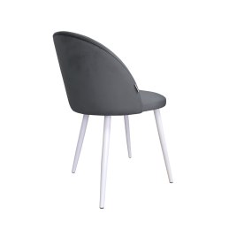 Krzesło Colin tkanina Welur noga metalowa