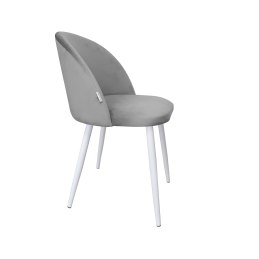 Krzesło Colin tkanina Welur noga metalowa