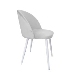 Krzesło Colin tkanina Welur noga metalowa