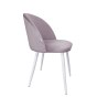 Krzesło Colin tkanina Welur noga metalowa
